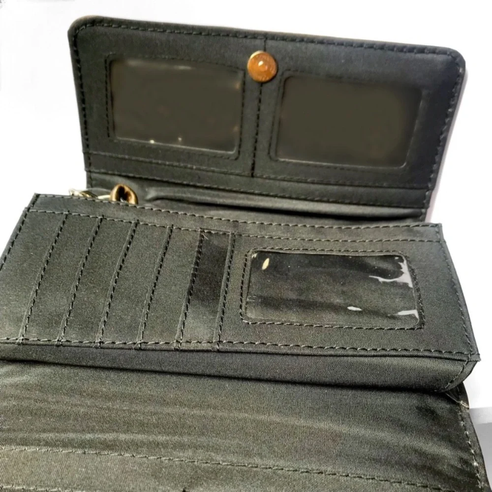 1️⃣LEFT New Hand Tooled Western Turquoise Silver Stud Wristlet Wallet Clutch Bag - Picture 7 of 8